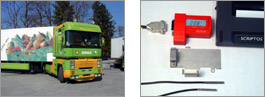 Datalogger in transport vehicle