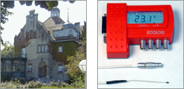 Datalogger for measurements at old brickwork