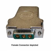3-Way Power D-Type Connector, 40A, Male