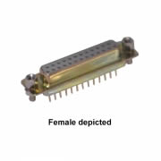 25-Way D-Type Male Straight PCB Mount