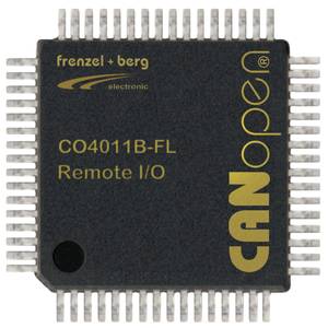 frenzel + berg CANopen Controller CO4011 as single chip for digital inputs and outputs.